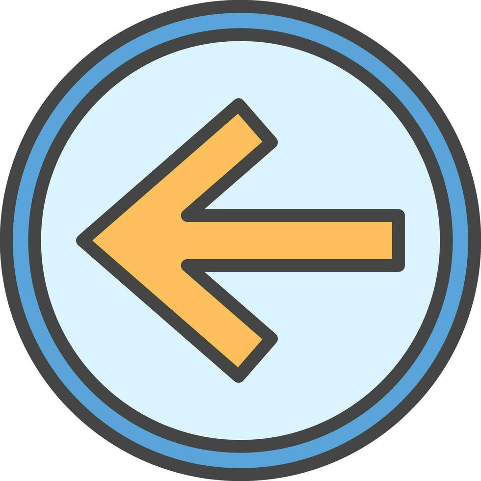 Backward Vector Icon Design
