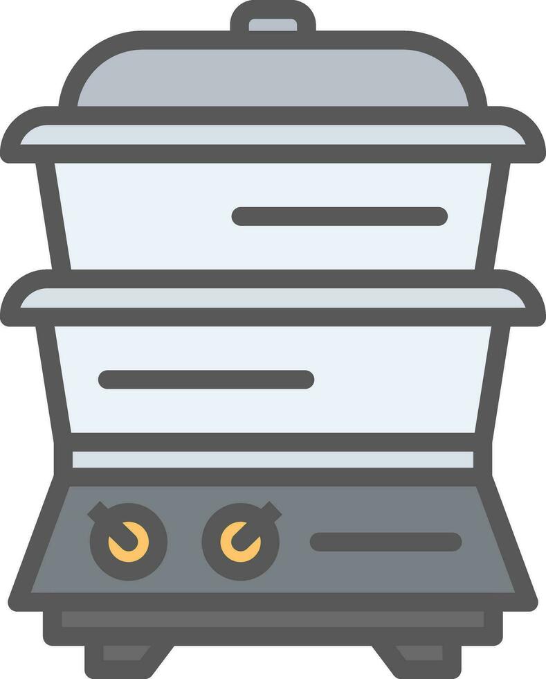 Steamer Vector Icon Design