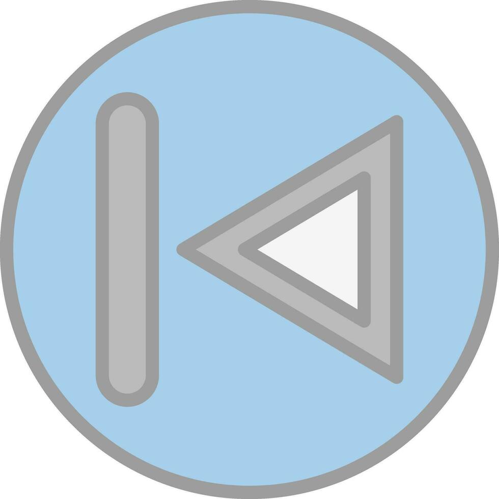 Previous Track Vector Icon Design