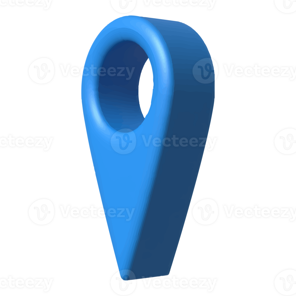 3D Pointer pin location symbol. Marker icon sign. checkpoint icon. png