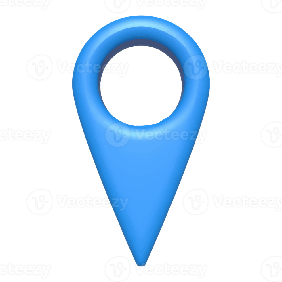 3D Pointer pin location symbol. Marker icon sign. checkpoint icon. png