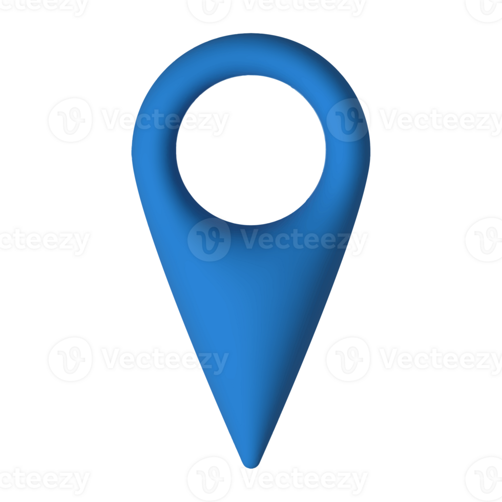 3D Pointer pin location symbol. Marker icon sign. checkpoint icon. png