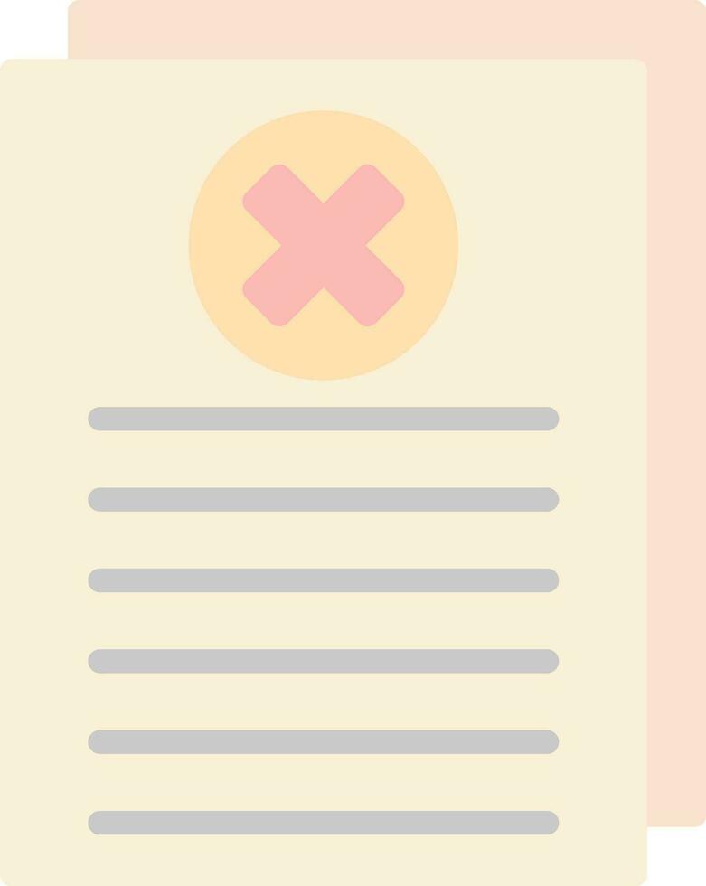 Reject Vector Icon Design