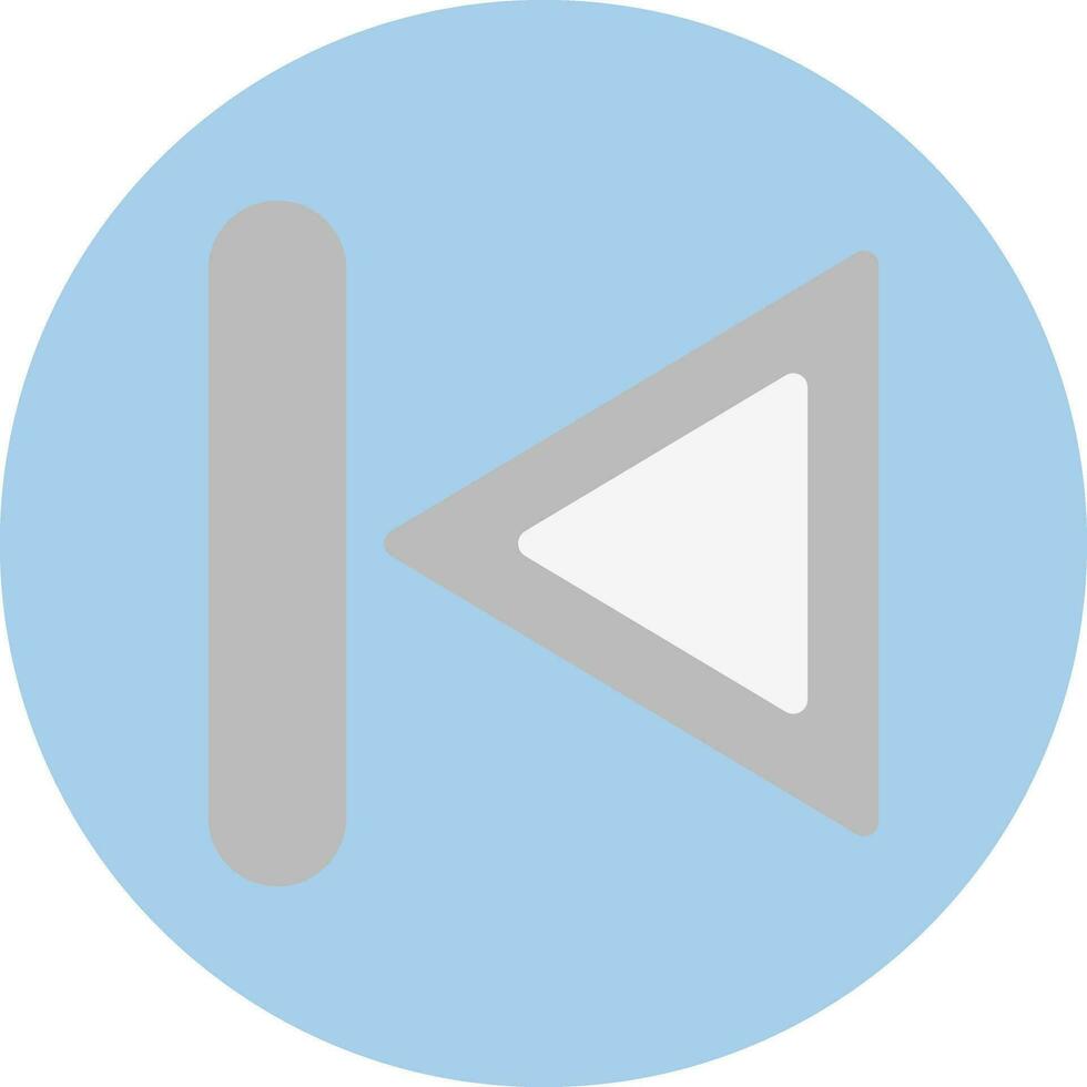 Previous Track Vector Icon Design
