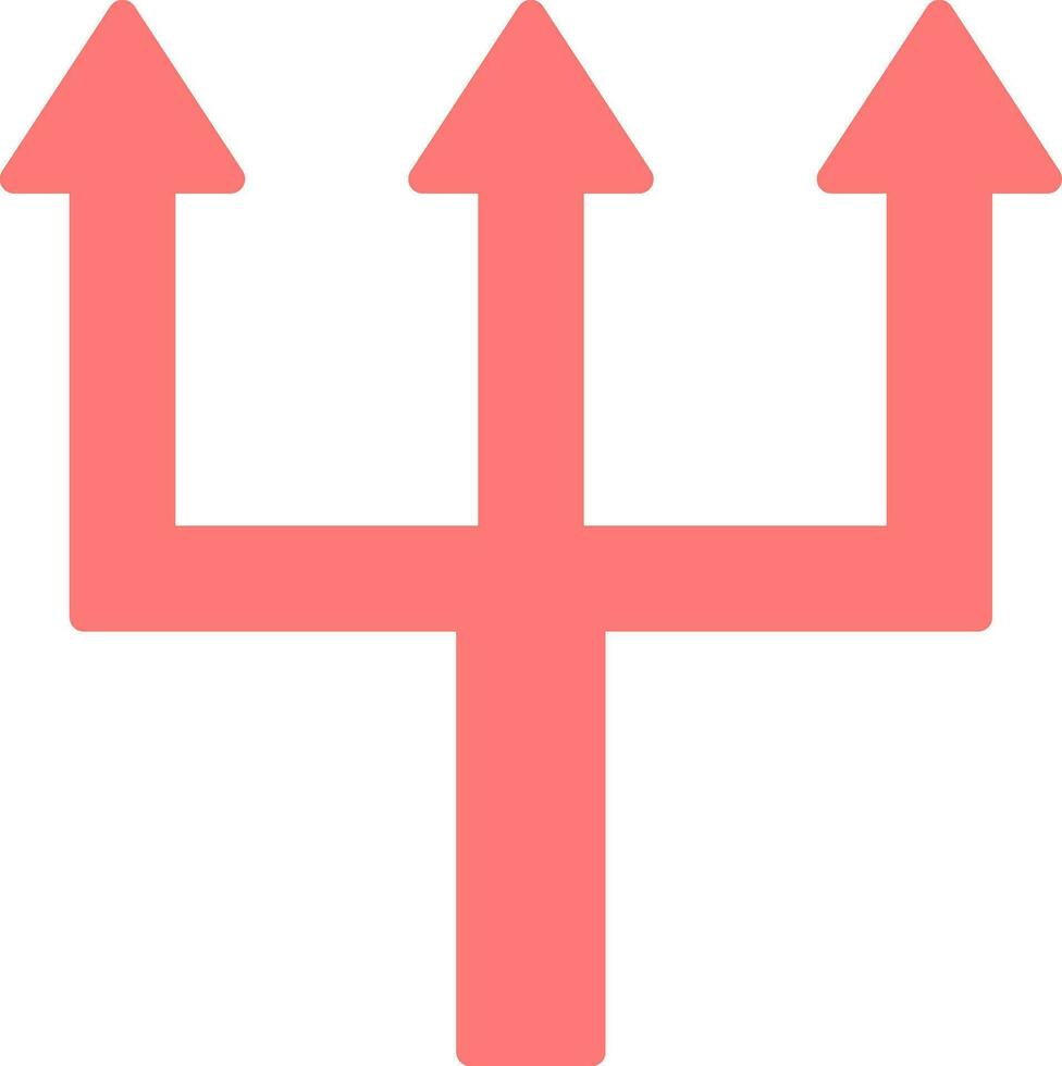 Triple Arrows Vector Icon Design