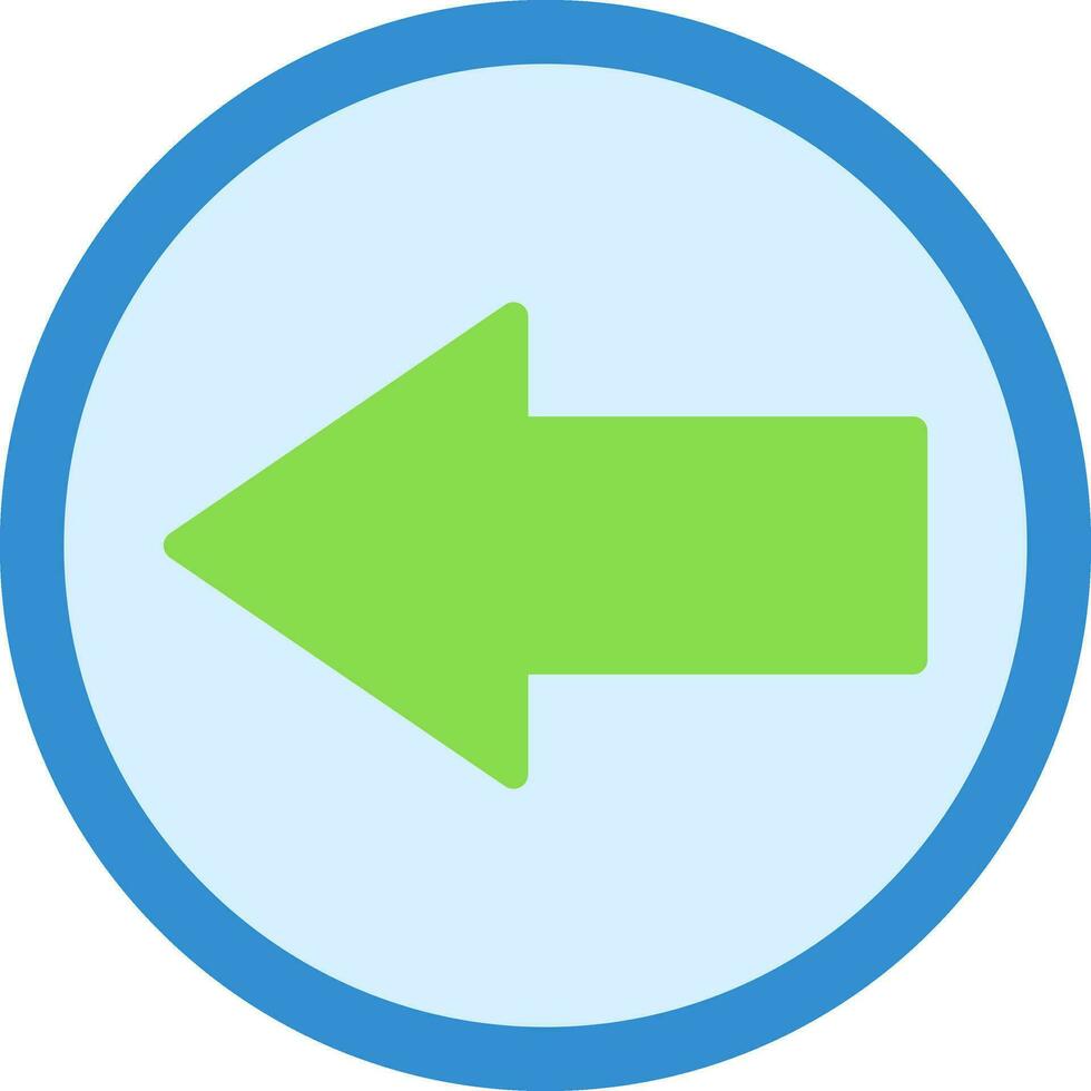 Left Arrow Vector Icon Design
