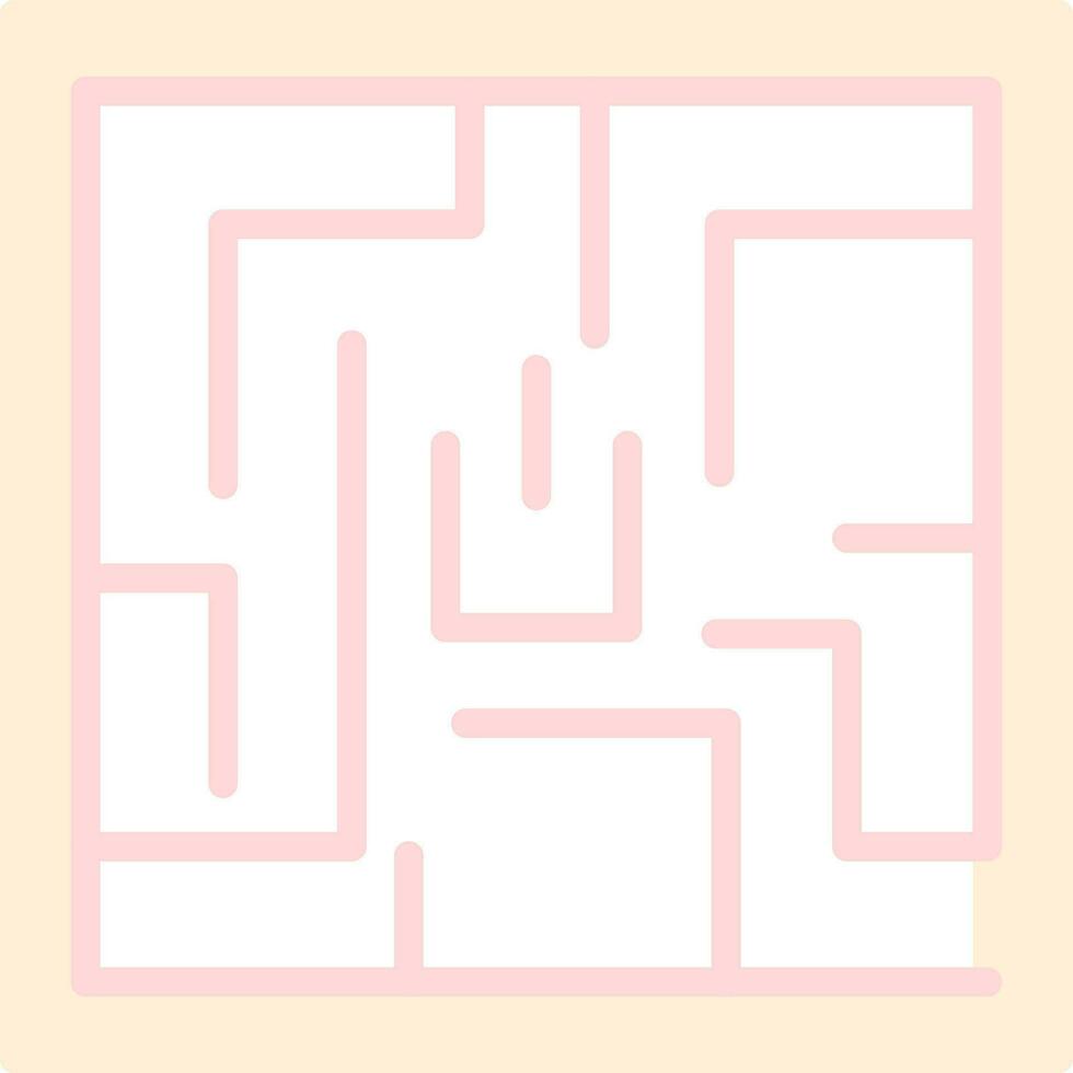 Labyrinth Vector Icon Design