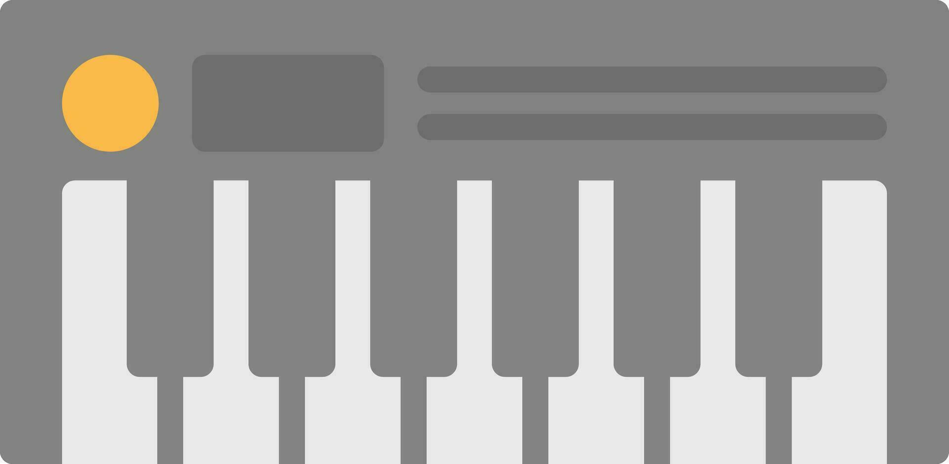 Piano Vector Icon Design