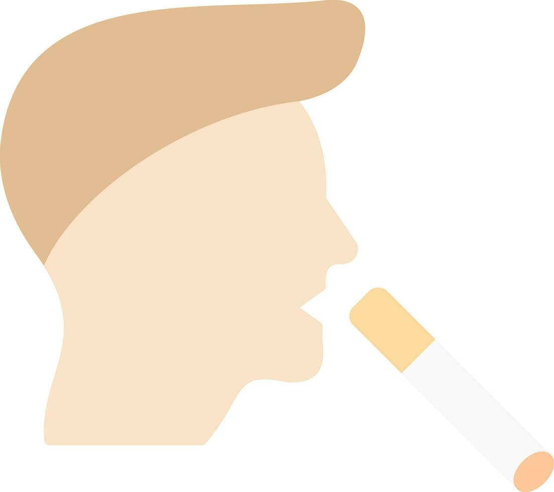 Boy Smoking Vector Icon Design