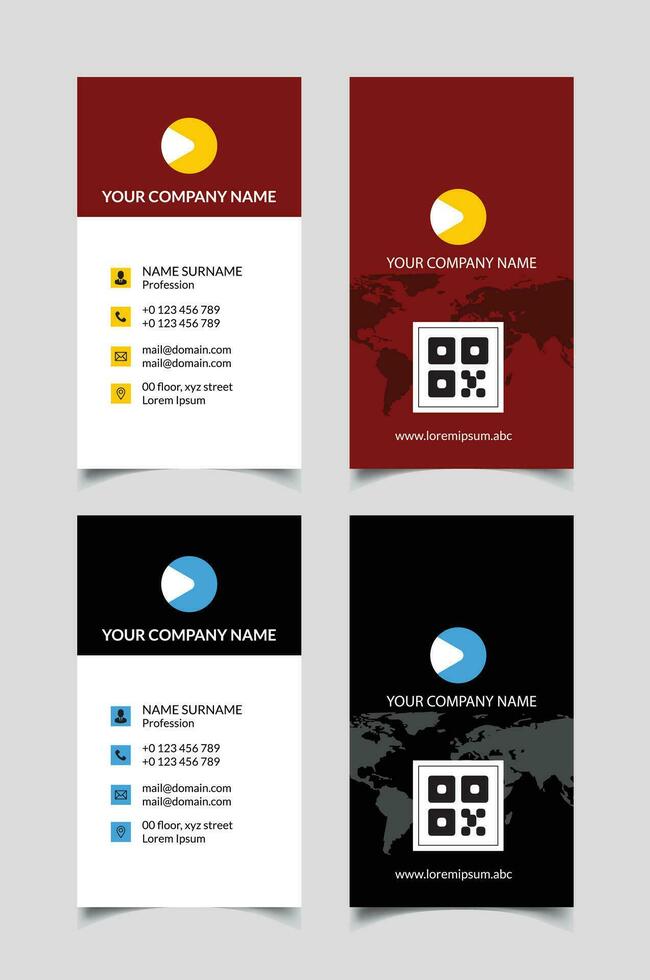 Business Card, Modern professional business card design, vector template