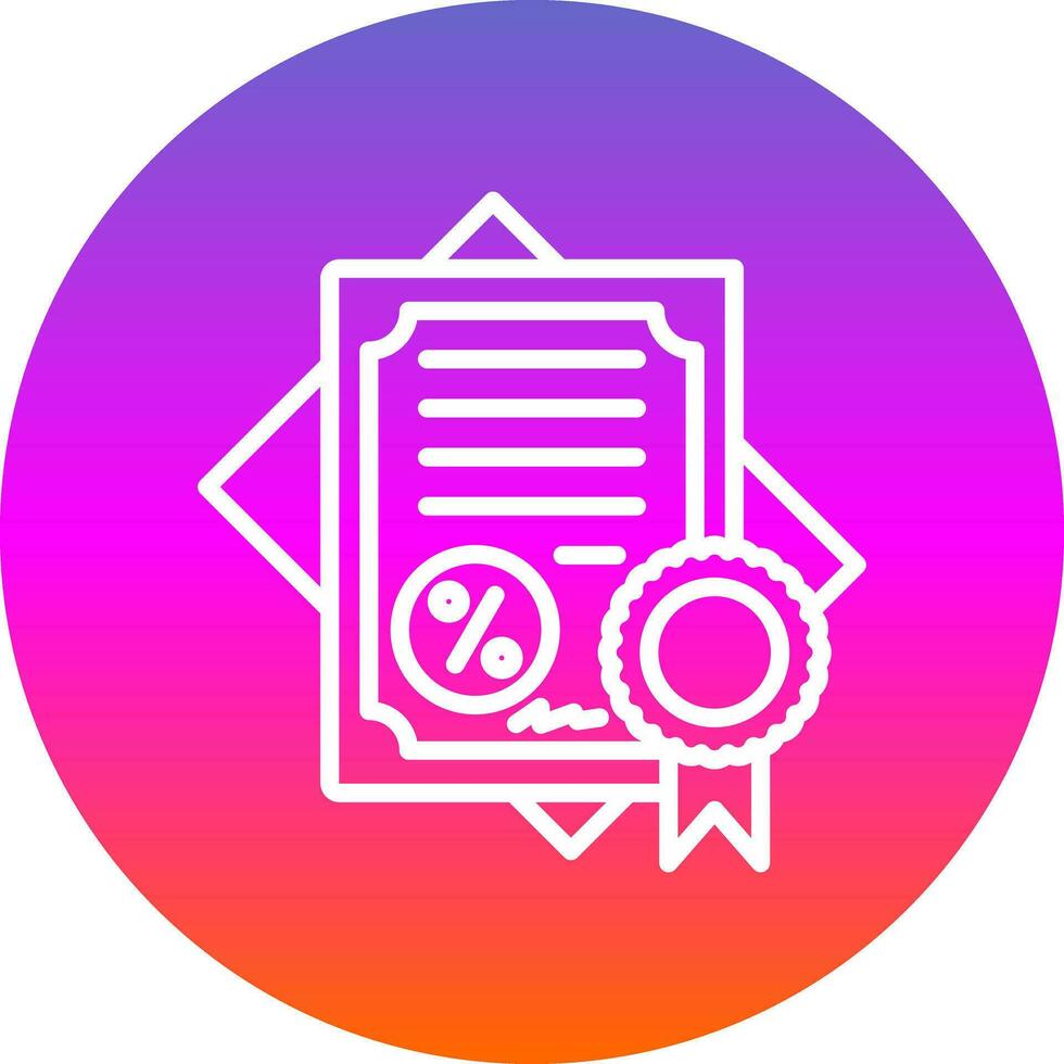 Certificate Vector Icon Design