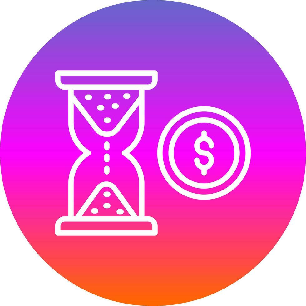 Hourglass Vector Icon Design