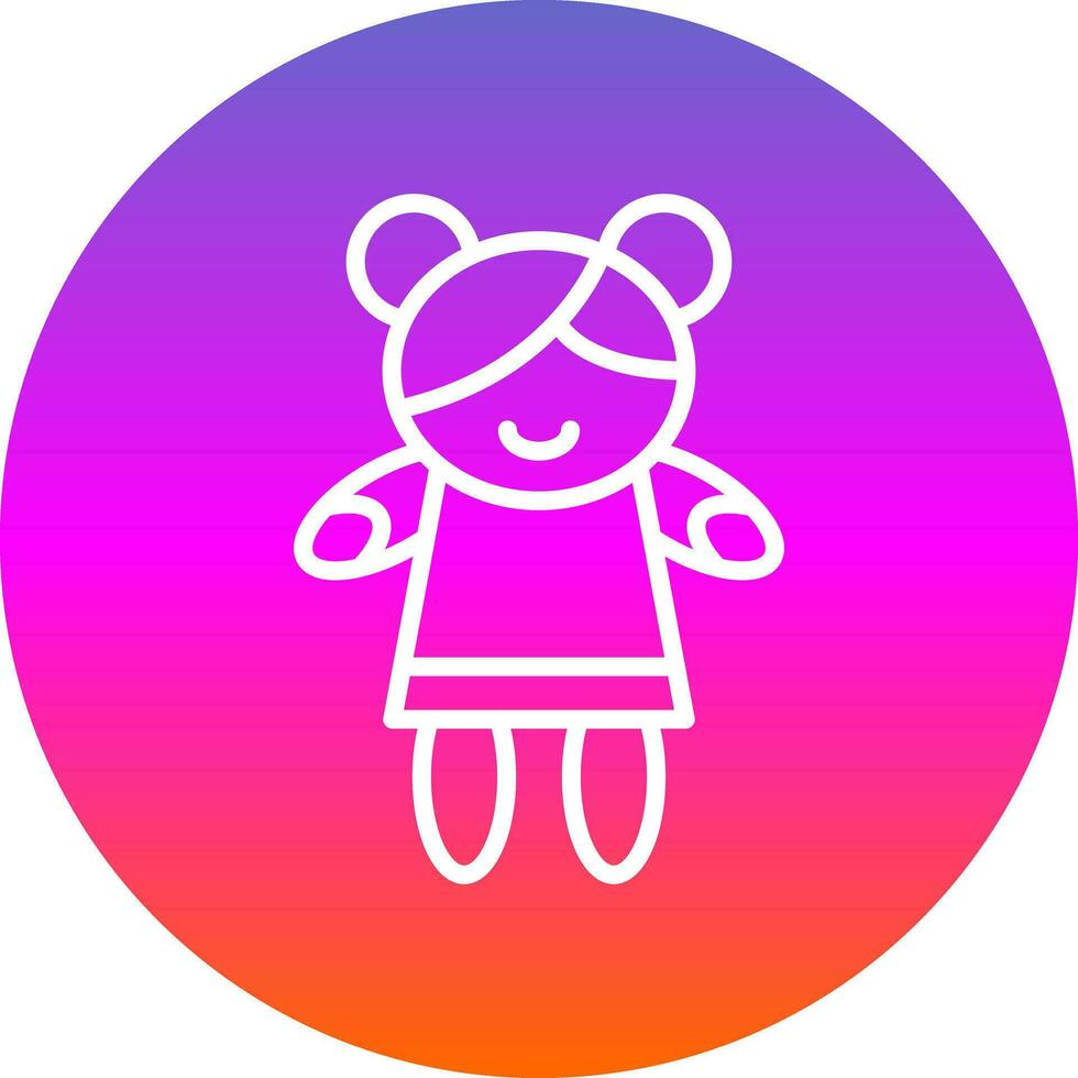 diseño de icono de vector de niña