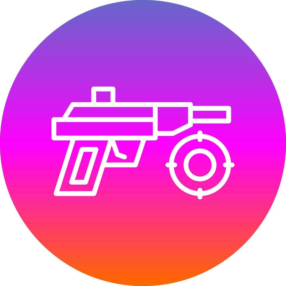 Laser Gun Vector Icon Design