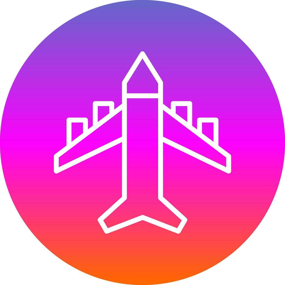 diseño de icono de vector de avión