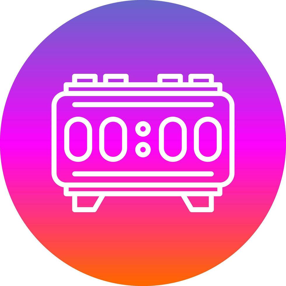 Digital Alarm Vector Icon Design