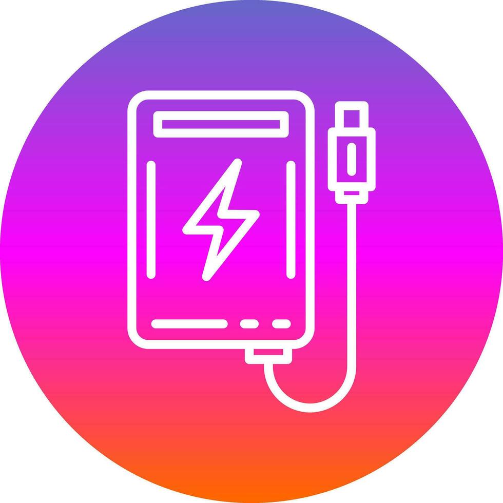 Power Bank Vector Icon Design