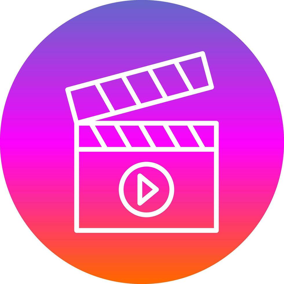 Clapperboard Vector Icon Design