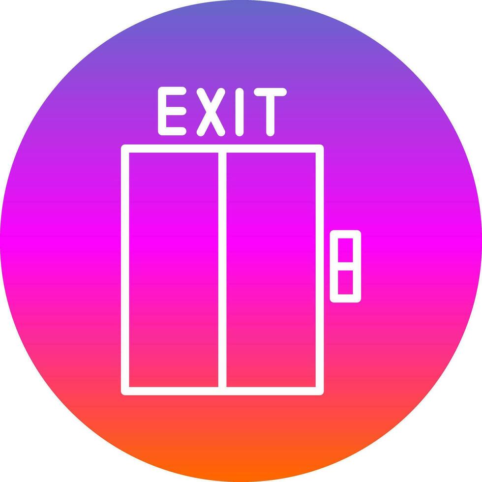 Exit Vector Icon Design