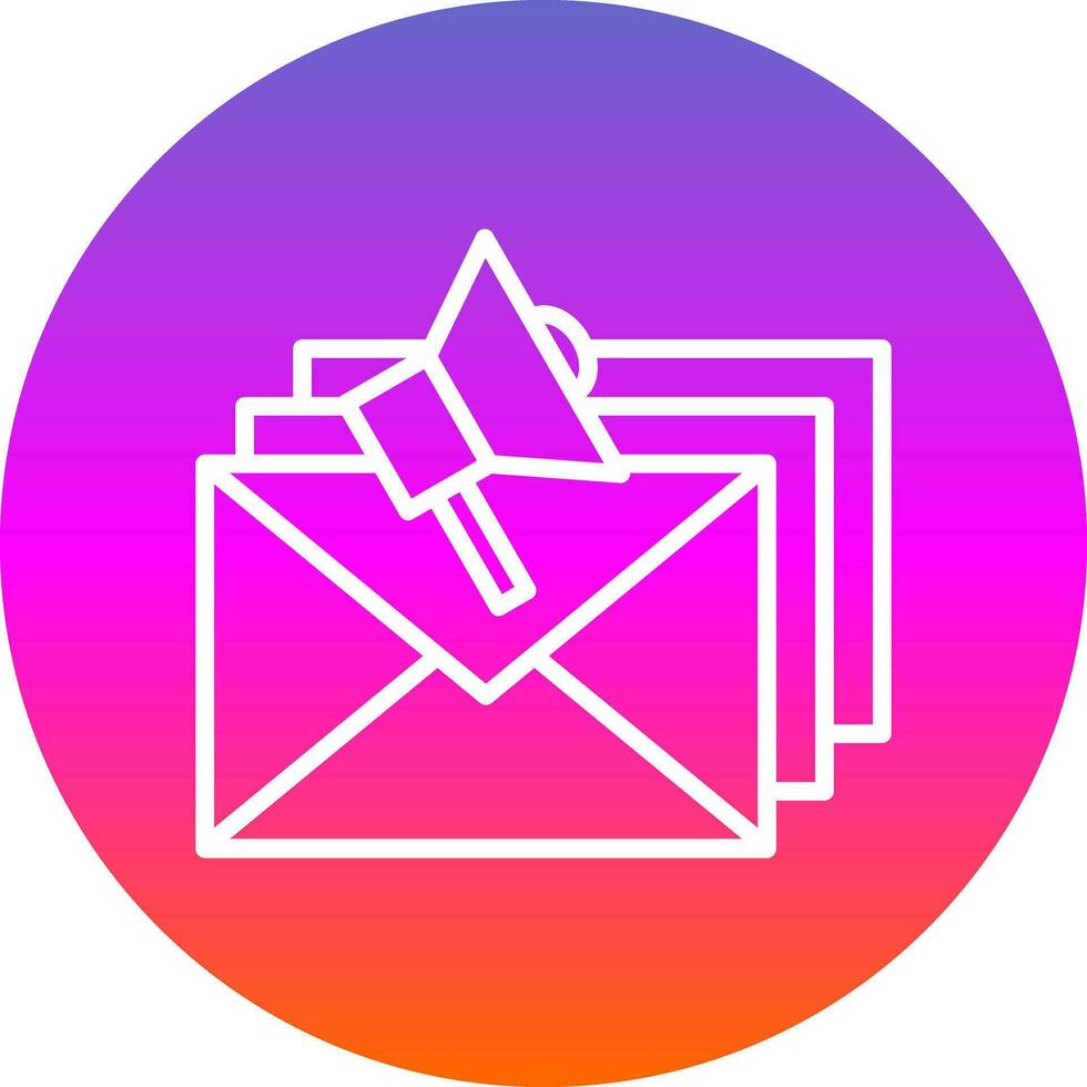 diseño de icono de vector de marketing por correo electrónico