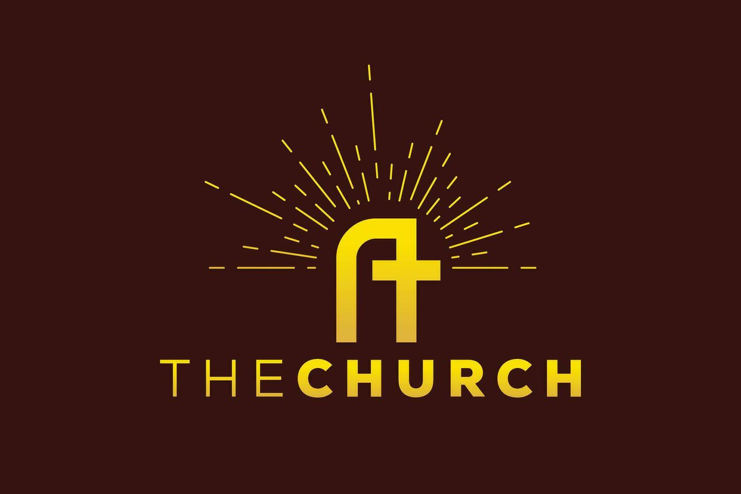 de moda y profesional letra un Iglesia firmar cristiano y pacífico vector logo diseño