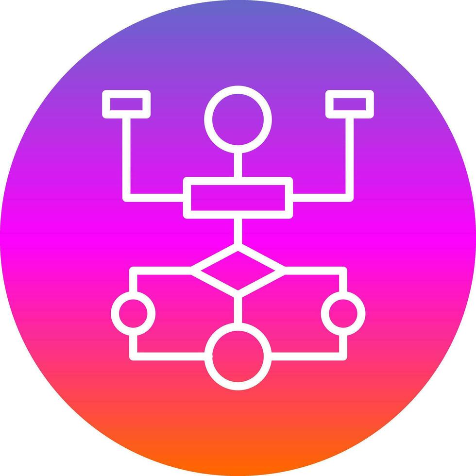 Flow Chart Vector Icon Design