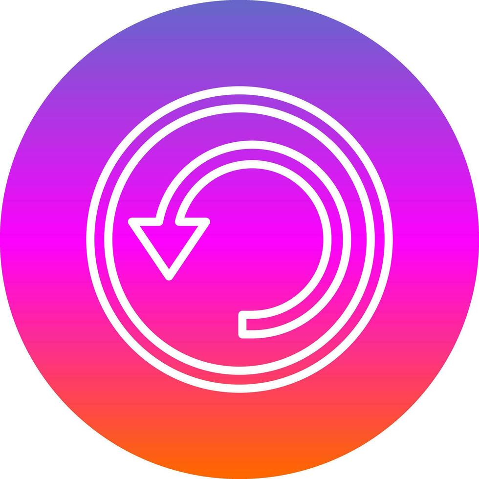 Circular Arrow Vector Icon Design