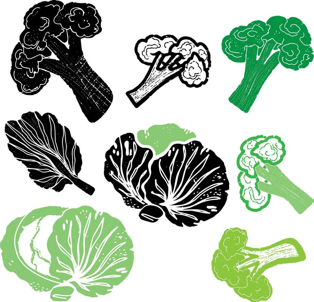 vegetales conjunto vector