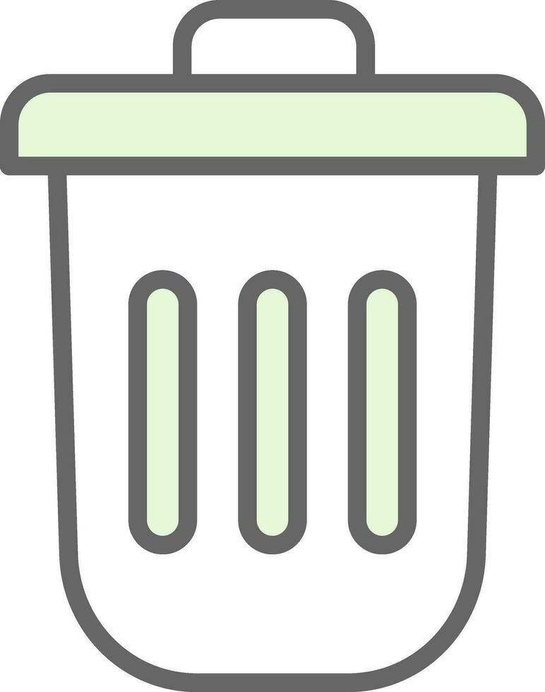 Dustbin Vector Icon Design