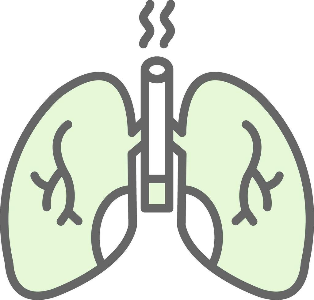 Lungs Vector Icon Design