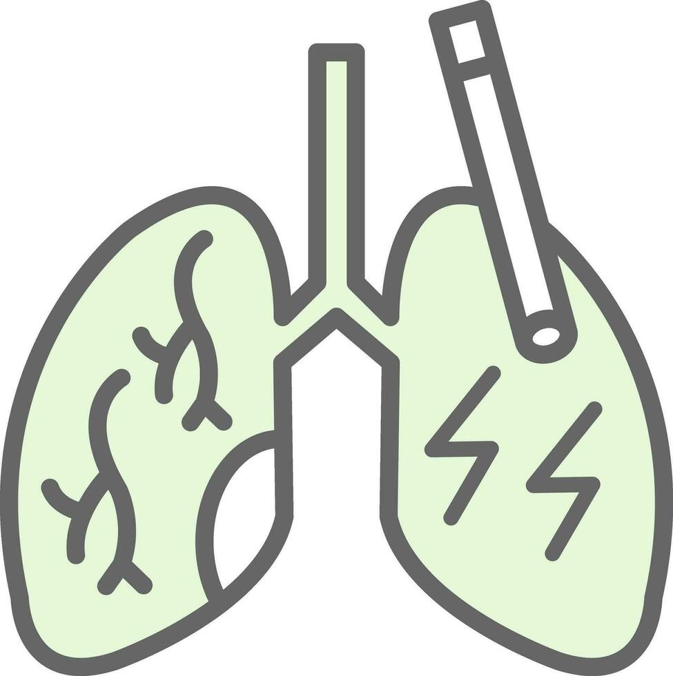 Lungs Vector Icon Design