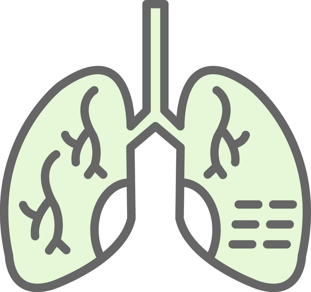 Lung Diseases Vector Icon Design