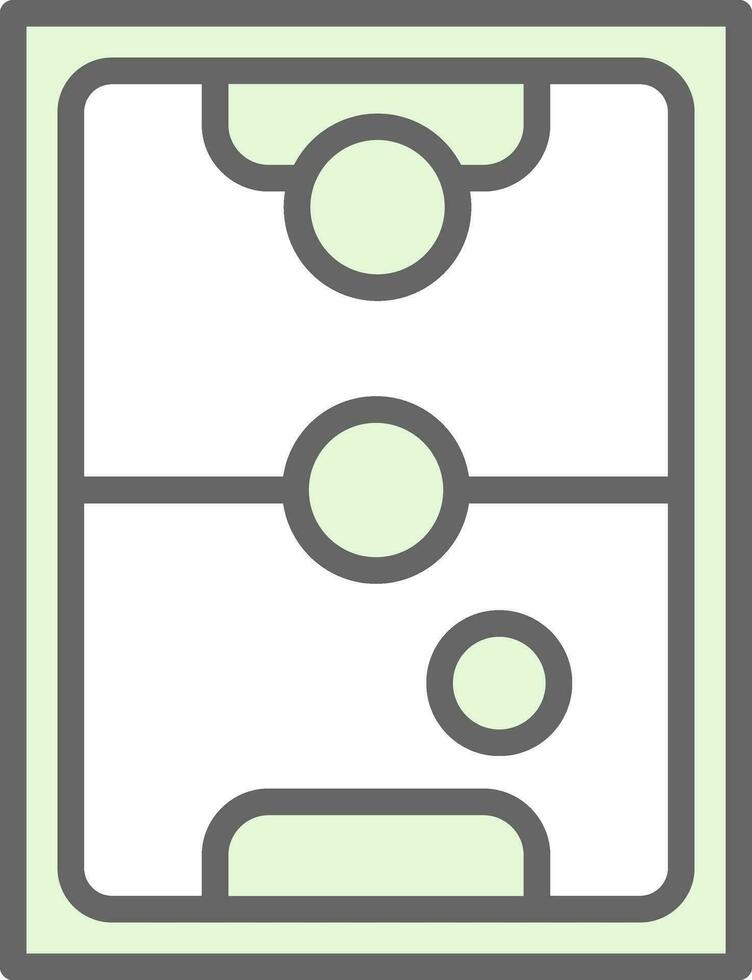 Air Hockey Vector Icon Design