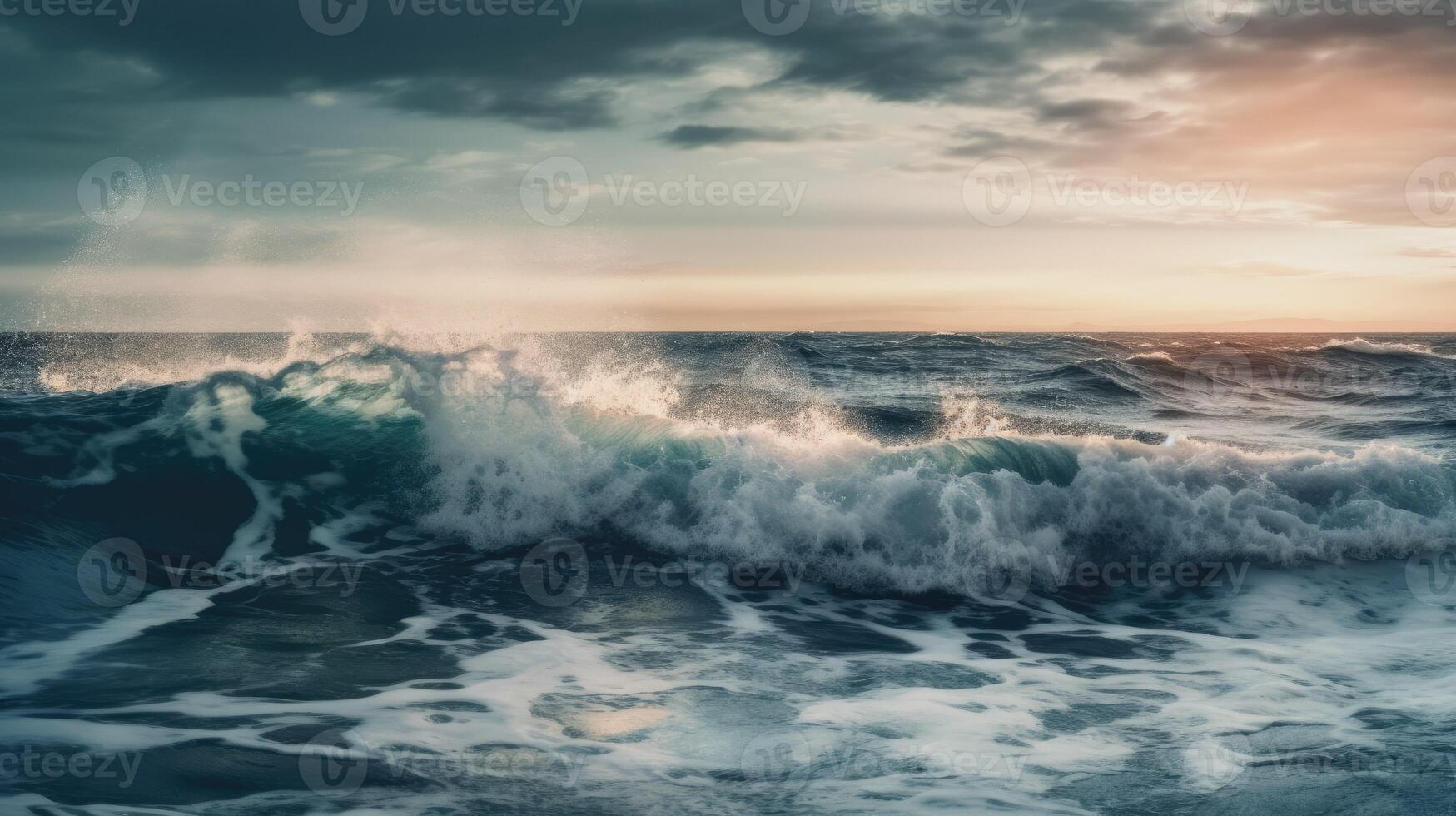 Waves on the high seas photo