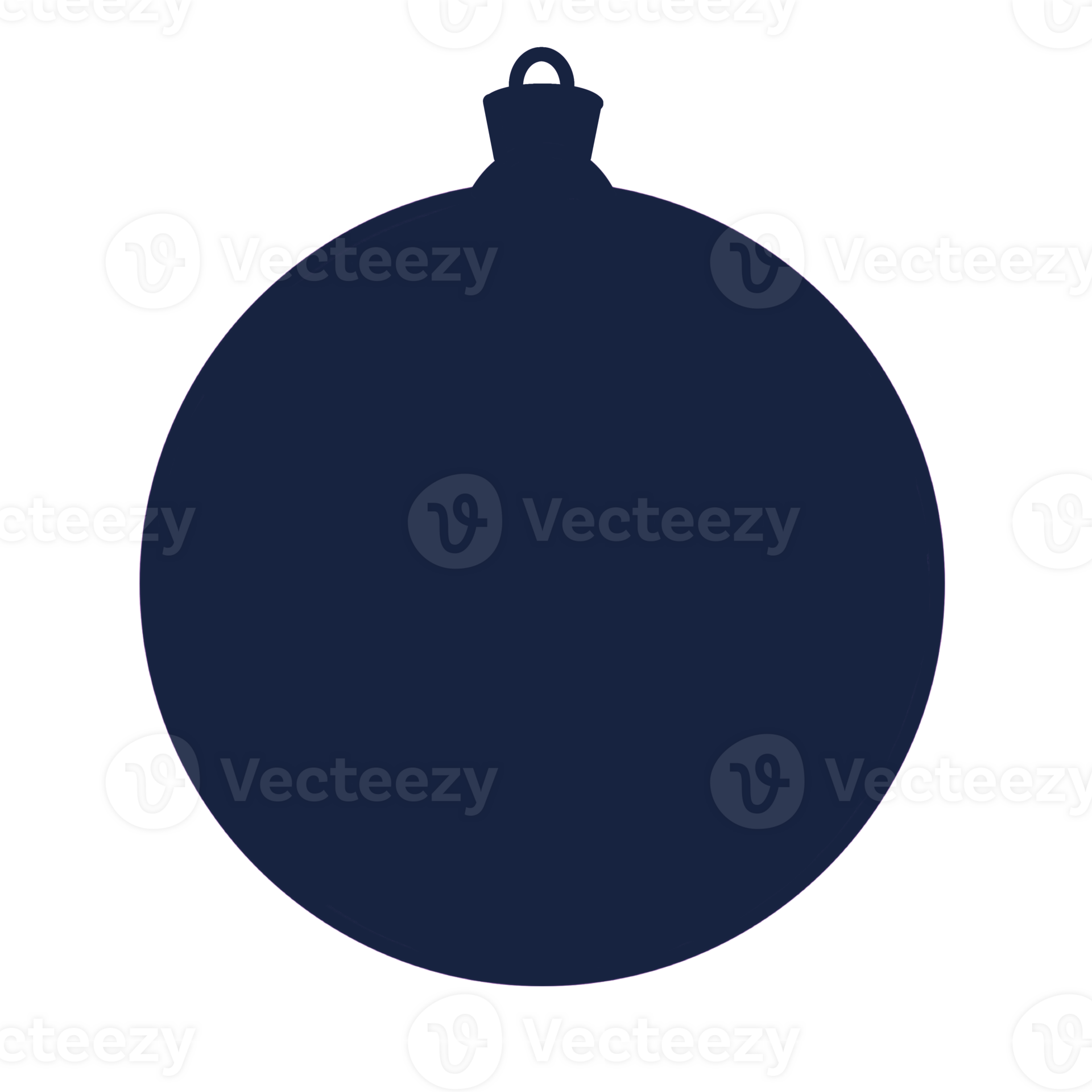 Christmas , Holiday, New year tree ball. Silhouette, icon. 27938404 PNG