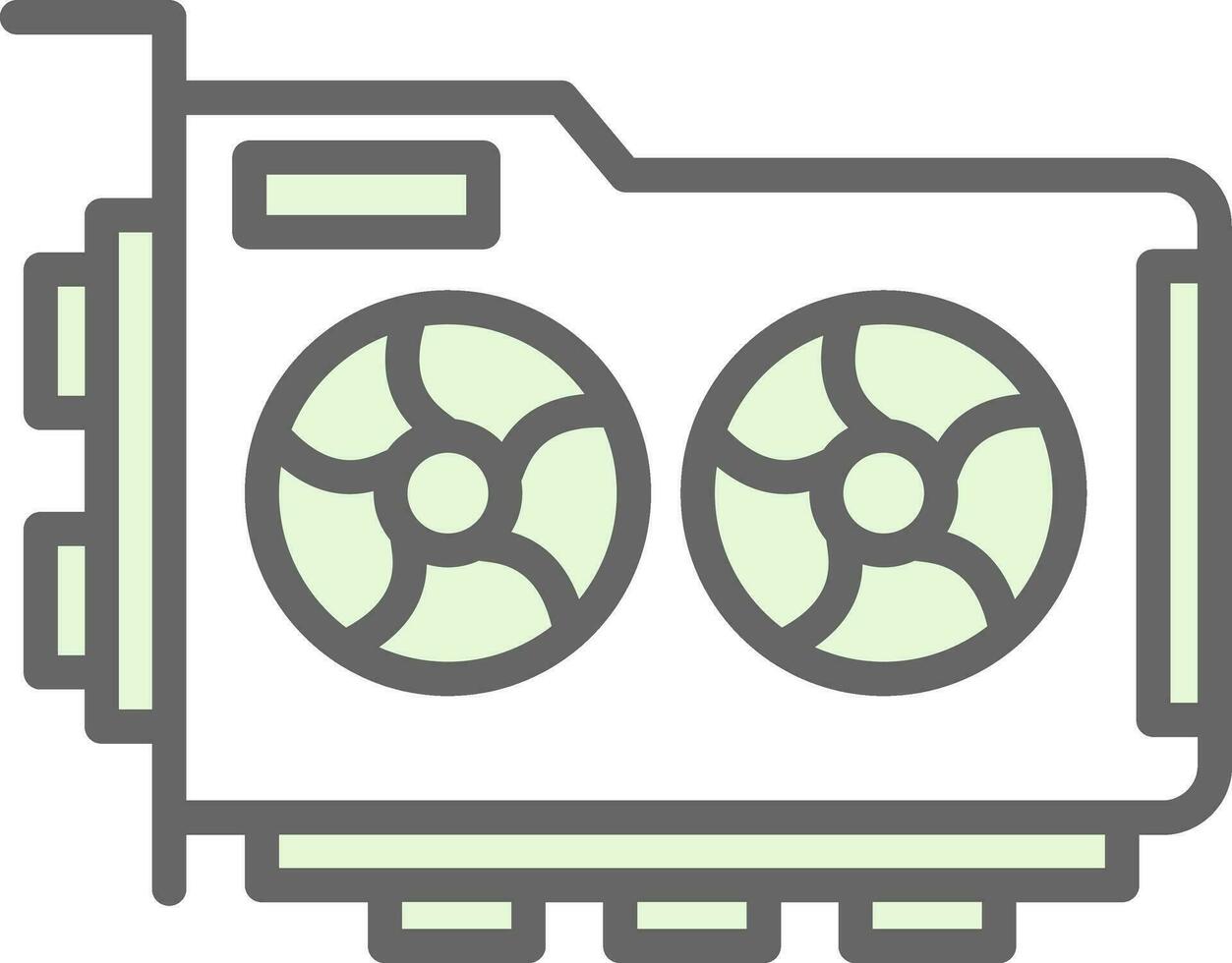 Graphic Card Vector Icon Design