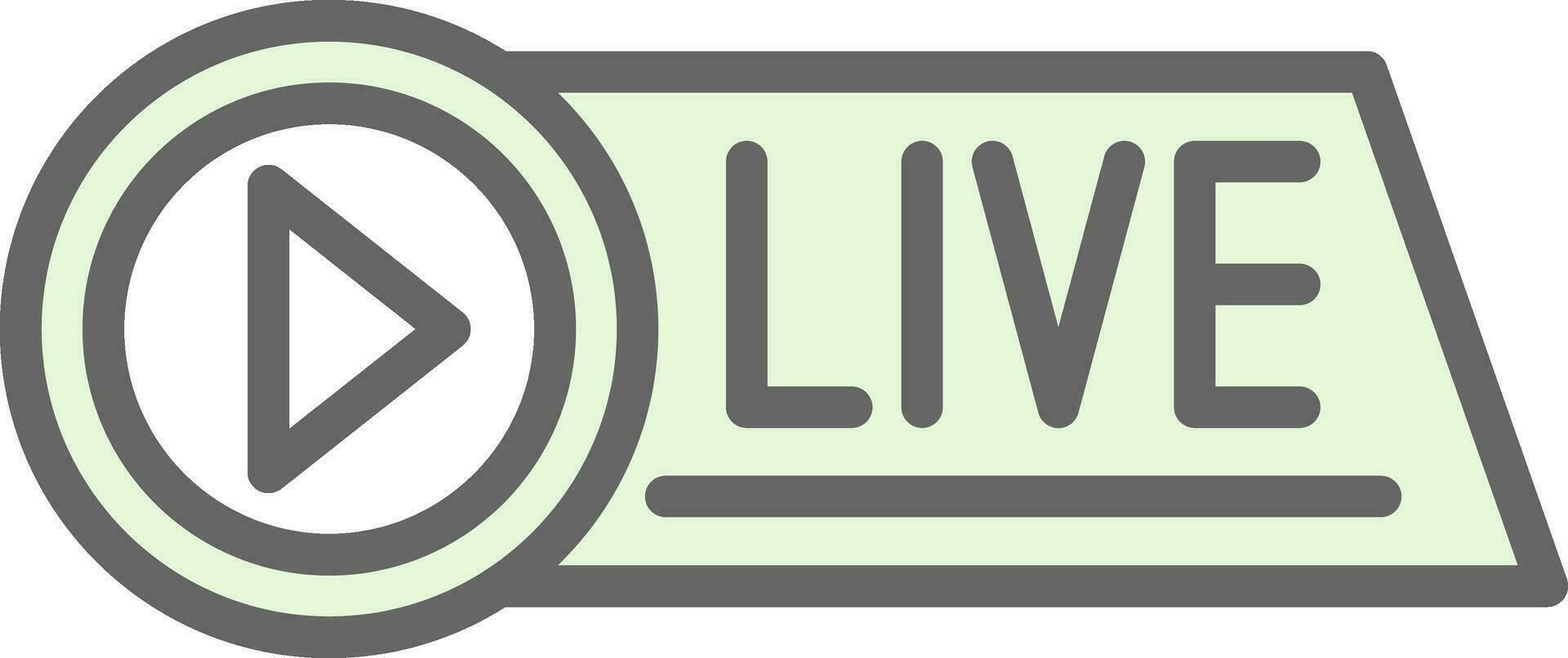 Live Streaming Vector Icon Design