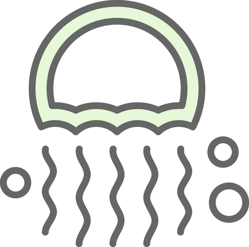 diseño de icono de vector de medusas