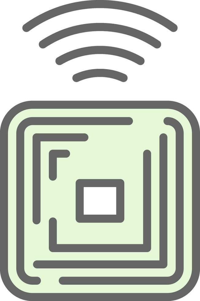 Rfid Chip Vector Icon Design