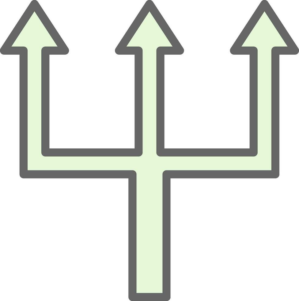 Triple Arrows Vector Icon Design