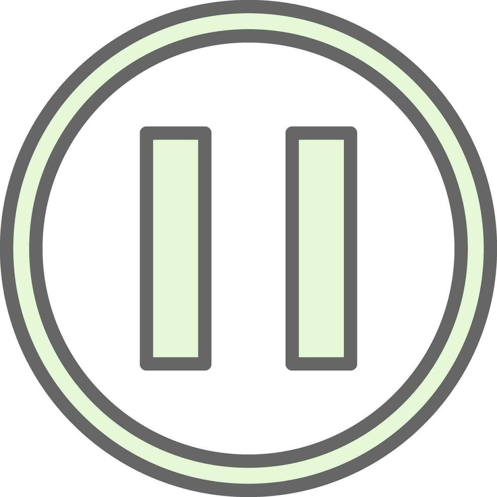 Pause Vector Icon Design