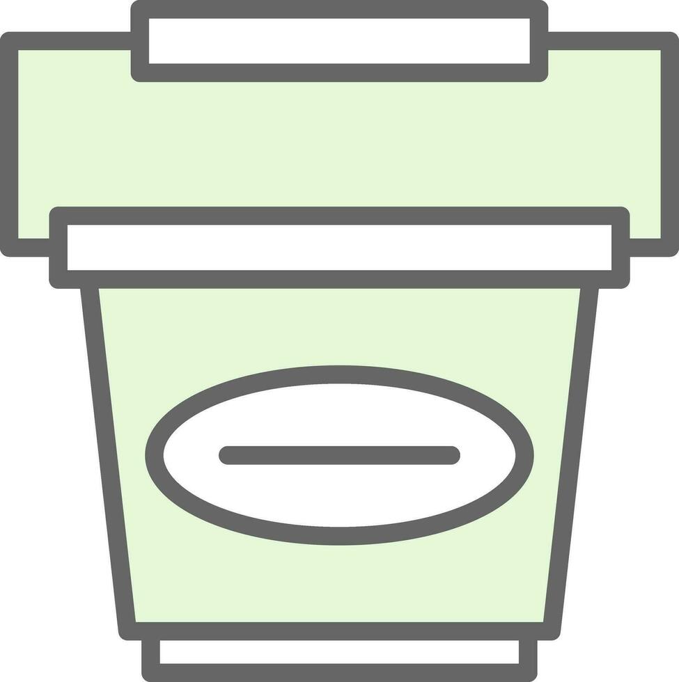 Bucket Vector Icon Design