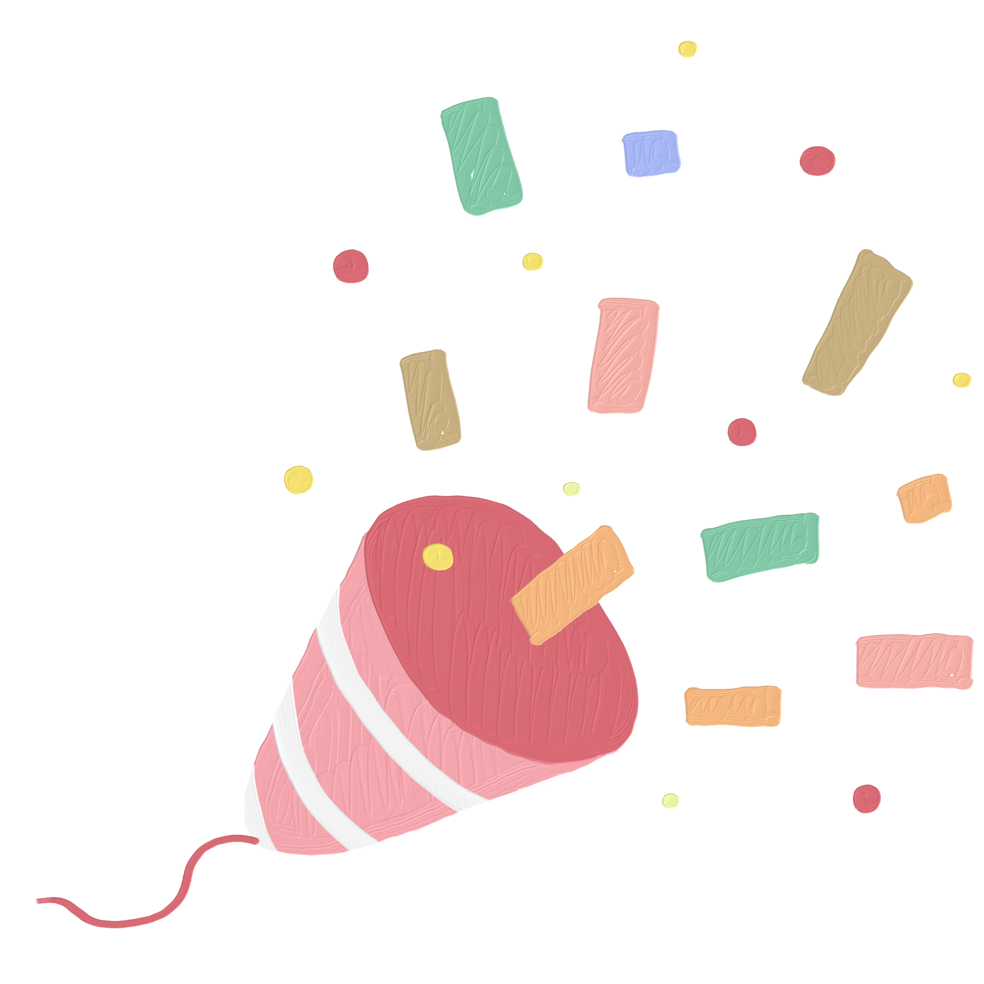 Pink party popper 27938792 PNG