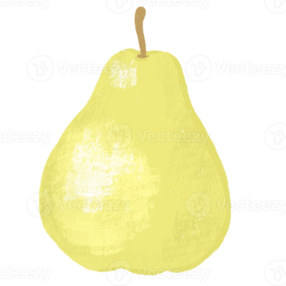 Pear art oil painting png