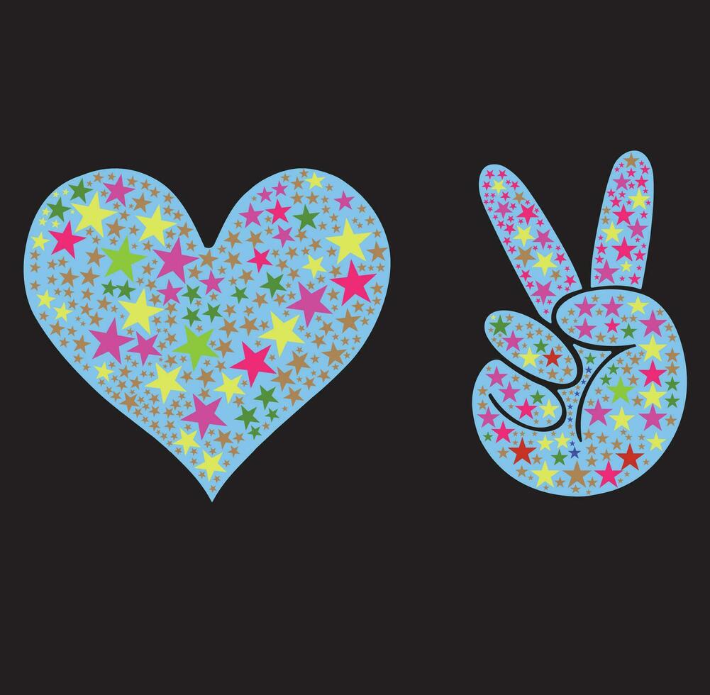 Peace  love Hippie t-shirt design , Peace and Love vector