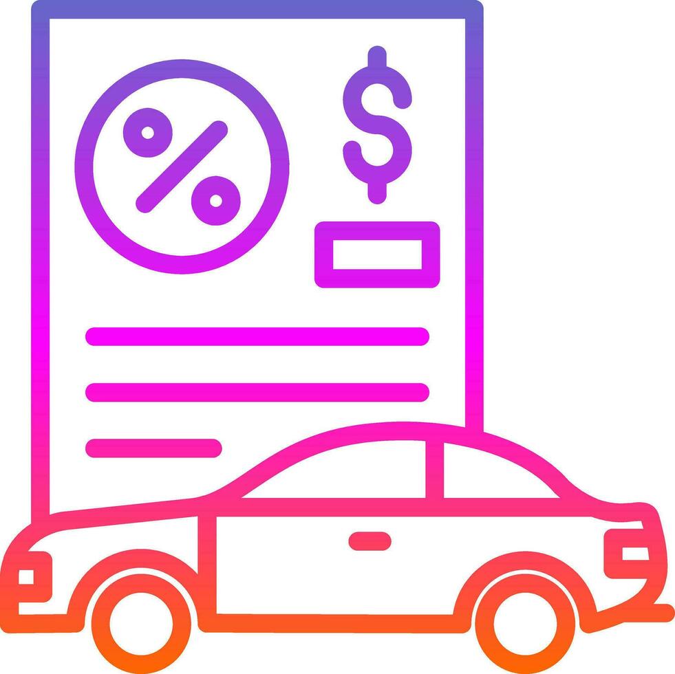 Car Loan Vector Icon Design