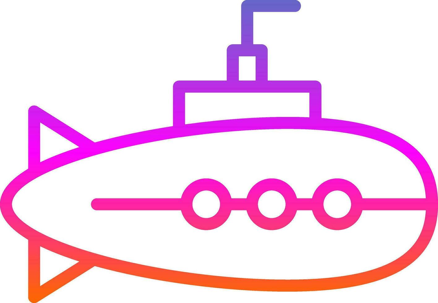 diseño de icono de vector submarino