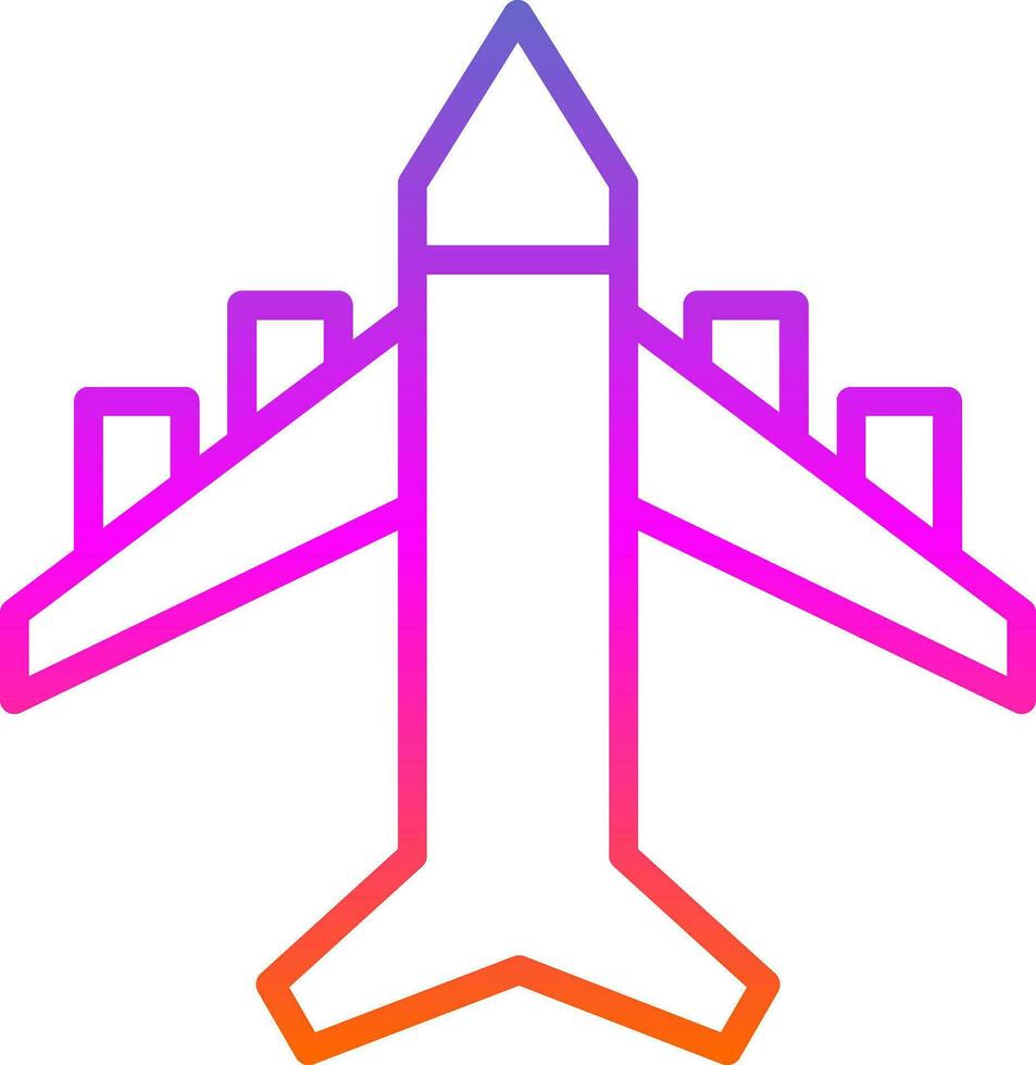 diseño de icono de vector de avión