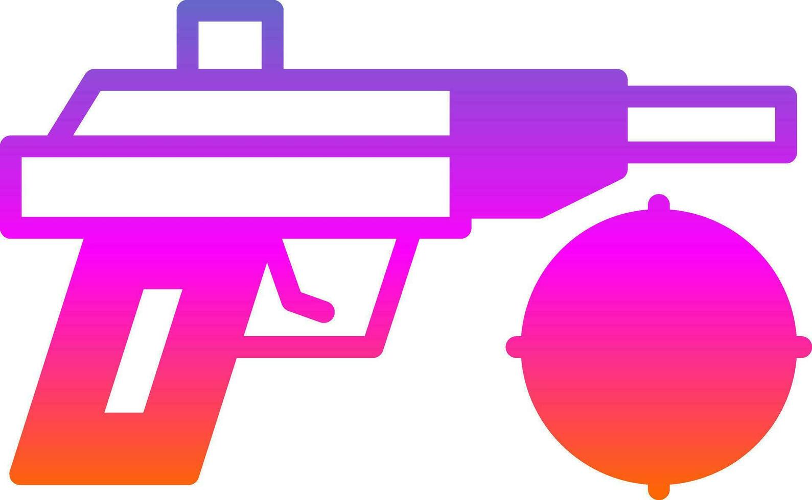 Laser Gun Vector Icon Design
