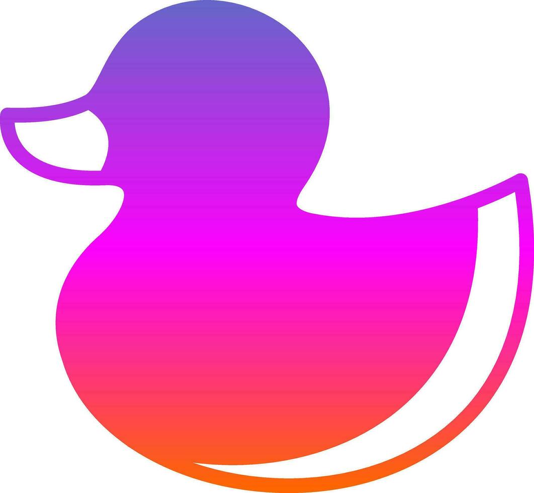 diseño de icono de vector de pato de goma